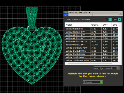 Кулон с бриллиантовым сердцем 3D модель для печати 3D Принт Модель