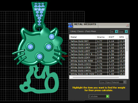 Cute Kitty Face Pendant 3D Printable Model 3D Print Model