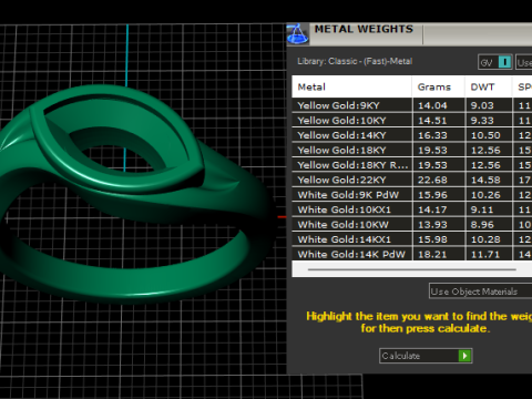 Golden Marquise Gem Ring 3D Printable Model 3D Print Model