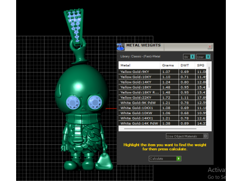 金色 Chibi 男孩吊饰 3D 可打印珠宝模型 3D 打印模型