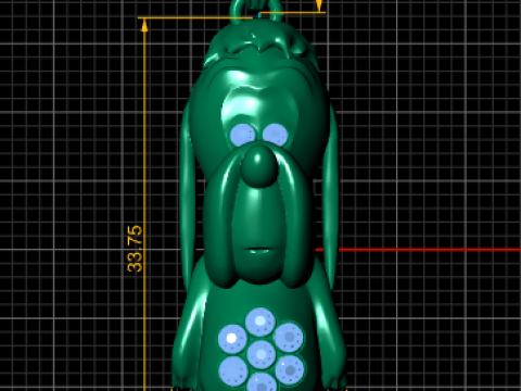 かわいい犬のペンダント 3D 印刷可能なジュエリー モデル 3Dプリントモデル