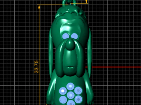 Cute Dog Pendant 3D Printable Jewelry Model 3D Print Model