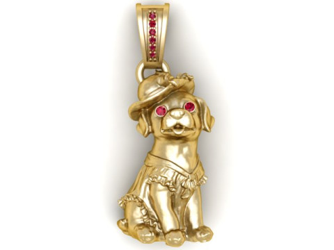 Ruby Lady Dog Modèle imprimable en 3D Modèles 3D en vedette