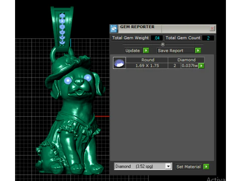 Ruby Lady Dog 3D Printable Model 3D Print Model