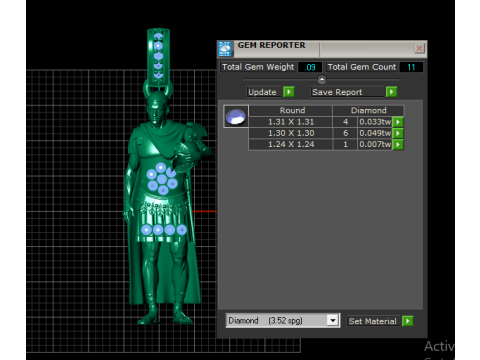ローマ皇帝ペンダント 3D 印刷可能なジュエリーモデル 3Dプリントモデル