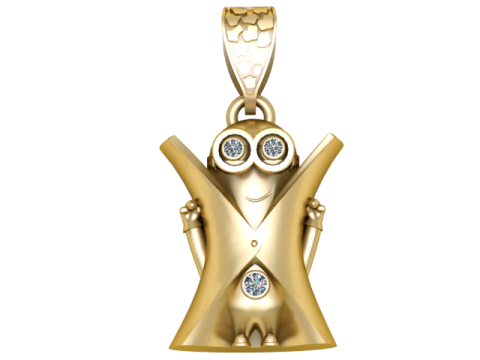 微小的 Cheer Friend 吊坠 3D 可打印珠宝模型 3D 打印模型