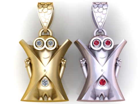Tiny Cheer Friend Pendant 3D Printable Jewelry Model 3D Print Model
