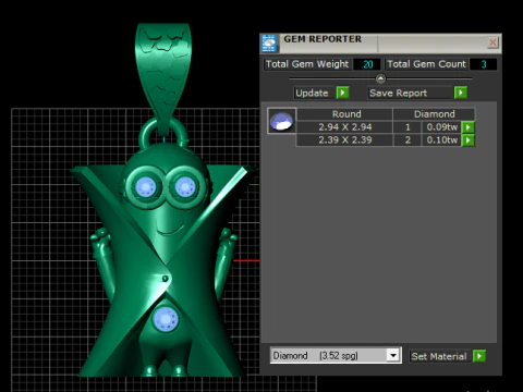 Tiny Cheer Friend Pendant 3D Printable Jewelry Model 3D Print Model