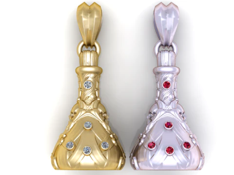 Royal Bell Pendant 3D Printable Jewelry Model 3D Print Model