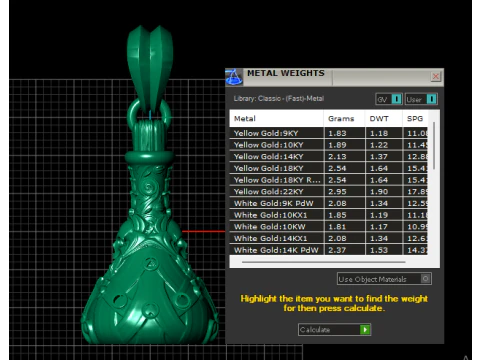 Royal Bell Pendant 3D Printable Jewelry Model 3D Print Model