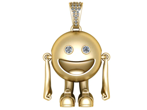 Happy Buddy Pendant 3D Printable Jewelry Model 3D Print Model