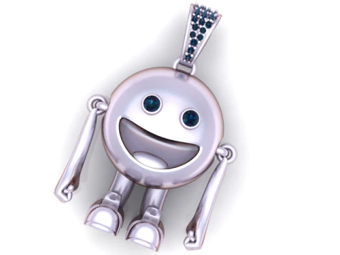 Happy Buddy Pendant 3D Printable Jewelry Model 3D Print Model