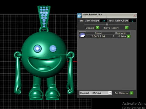 Happy Buddy Pendant 3D Printable Jewelry Model 3D Print Model