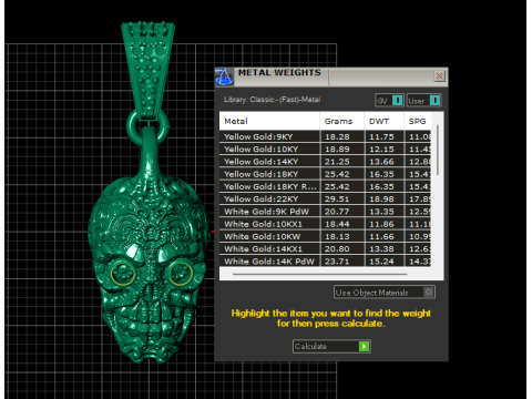 Украшенная подвеска-хранитель черепа 3D-модель ювелирного изделия для печати 3D Принт Модель