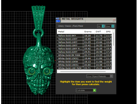 Ornate Skull Guardian Pendant 3D Printable Jewelry Model 3D Print Model