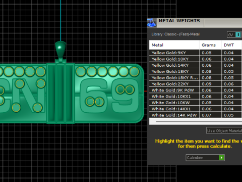 Elmas Numarası Etiketi Kolye 3D Yazdırılabilir Takı Modeli 3D Baskı Modeli