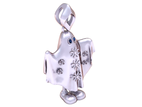 Lindo colgante de espíritu fantasma Modelo de joyería imprimible en 3D Modelo de impresión 3D