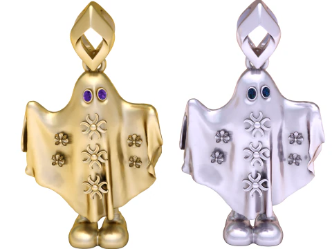 Cute Ghost Spirit Pendant 3D Printable Jewelry Model 3D Print Model