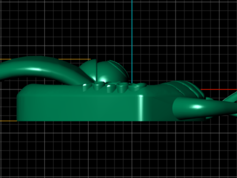 Demon Horned Beast Pendant 3D Printable Jewelry Model 3D Print Model