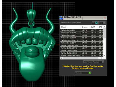 Demon Horned Beast Pendant 3D Printable Jewelry Model 3D Print Model