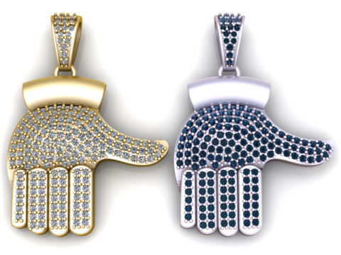 पाव हम्सा हैंड पेंडेंट 3डी प्रिंट करने योग्य आभूषण मॉडल 3D प्रिंट मॉडल