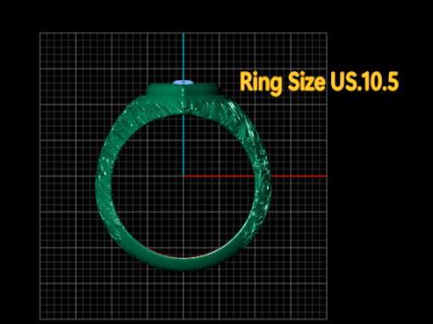 Pierścionek z herbem złotego serca Model biżuterii do druku 3D Model do druku 3D