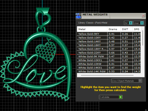 Eternal Love Heart Pendant 3D Printable Jewelry Model 3D Print Model