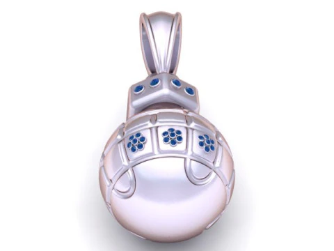 Gold Grenade Pendant 3D Printable MODEL 3D Print Model