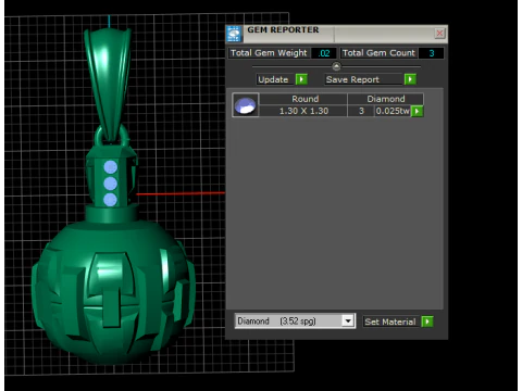 Gold Grenade Pendant 3D Printable MODEL 3D Print Model