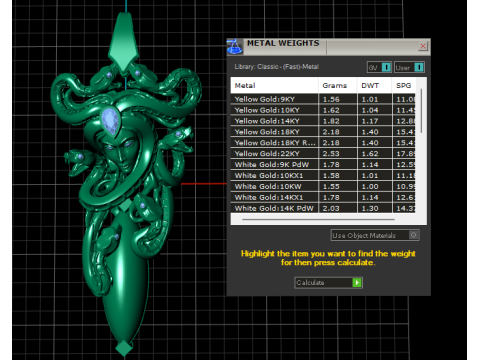 Modello stampabile 3D con pendente della dea serpente d'oro Modello di stampa 3D
