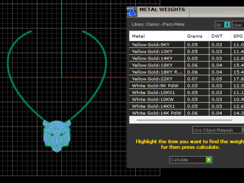 ゴールド タイガー ヘッド ネックレス 3D 印刷可能モデル 3Dプリントモデル