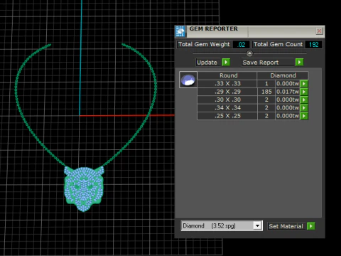 Gold Tiger Head Necklace 3D Printable Model 3D Print Model