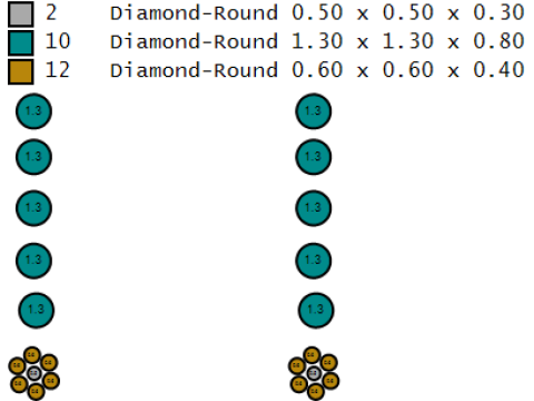 ゴールドとシルバーの弾丸イヤリング 3D 印刷可能モデル 3Dプリントモデル