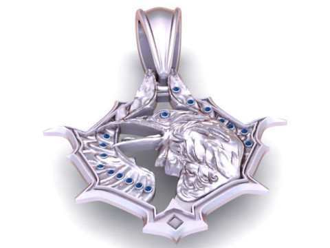 Altın Kartal Kolye 3D Yazdırılabilir Model 3D Baskı Modeli