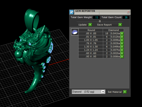 Gold Dragon Claw Pendant 3D Printable Model 3D Print Model
