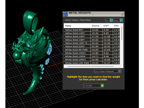 Gold Dragon Claw Pendant 3D Printable Model 3D Print Model
