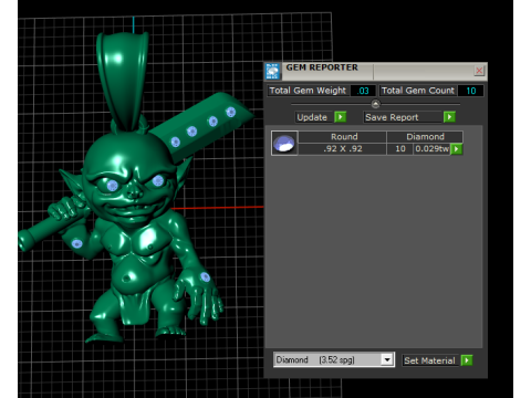 골드 고블린 전사 펜던트 3D 인쇄 가능 모델 3D 프린트 모델