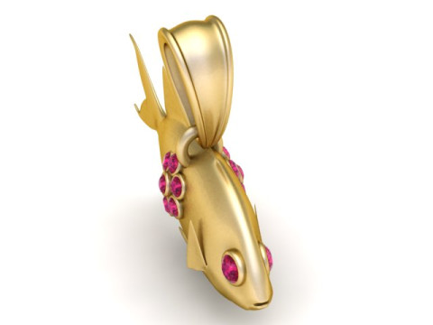 Goldfisch-Anhänger 3D-druckbares Modell 3D Druckmodell