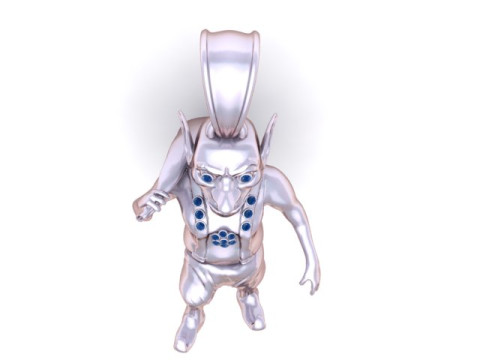 Тривимірна модель для друку із золотим гобліном 3D Принт Модель