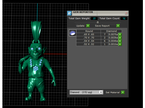 Тривимірна модель для друку із золотим гобліном 3D Принт Модель