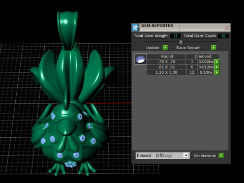 Altın Horoz Kolye 3D Yazdırılabilir Model 3D Baskı Modeli