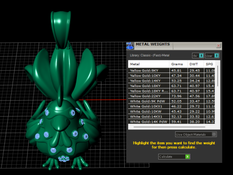 Altın Horoz Kolye 3D Yazdırılabilir Model 3D Baskı Modeli