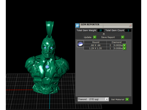 Futuristischer Krieger-Büstenanhänger. Hochdetailliertes 3D-druckbares Schmuckmodell 3D Druckmodell