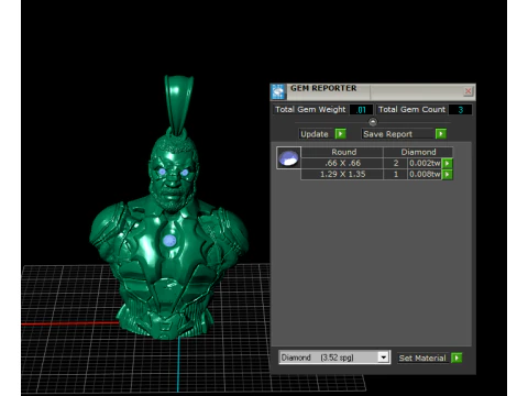 Futuristic Warrior Bust Pendant High-Detail 3D Printable Jewelry Model 3D Print Model
