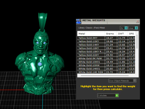 Futuristic Warrior Bust Pendant High-Detail 3D Printable Jewelry Model 3D Print Model
