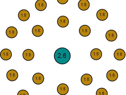 几何圆形宝石吊坠 3D 可打印模型 3D 打印模型