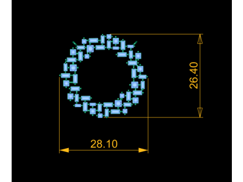 Geometric Gemstone Circle Pendant 3D Printable Model 3D Print Model