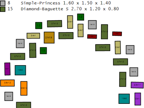 Geometric Gemstone Circle Pendant 3D Printable Model 3D Print Model