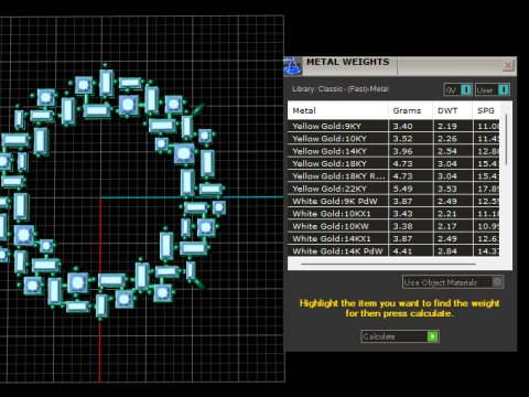 Geometric Gemstone Circle Pendant 3D Printable Model 3D Print Model