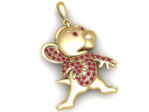 Cute Cartoon Pendant 3D Printable Model 3D Print Model